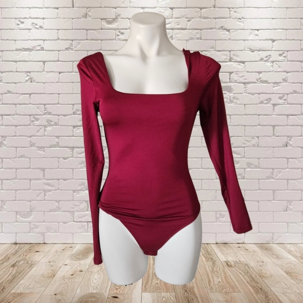 SWS Contour Burgundy Long Sleeve Bodysuit